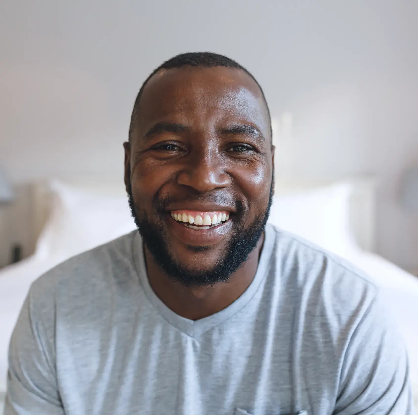 Man smiling
